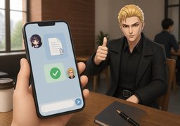 Pièce jointe ajoutée.のイラスト