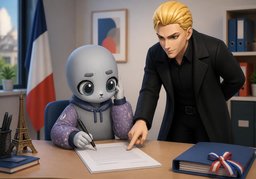 Sincères salutations.のイラスト