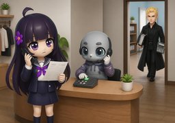 Je vais vous passer ~.のイラスト
