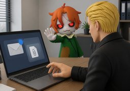 Ne l'ouvrez pas tout de suite.のイラスト