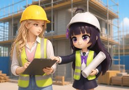 Je vous accompagne en ~.のイラスト
