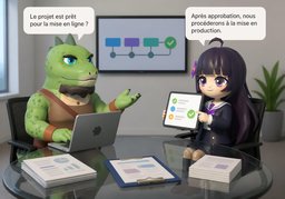 Après approbation, nous procéderons à ~.のイラスト