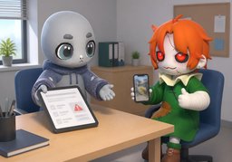 Nous allons consigner ~.のイラスト