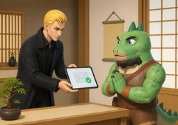 Je vous enverrai une confirmation par ~.のイラスト