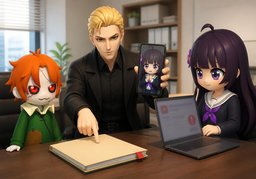 Nous traiterons ~ en priorité.のイラスト