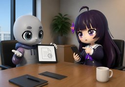 Nous vous émettrons ~.のイラスト