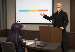 Chaque intervention durera ~.のイラスト