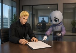 ~ est-il approuvé ?のイラスト