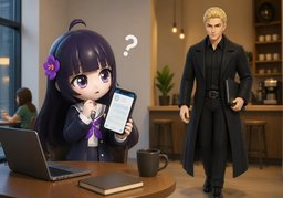 Votre nouvel interlocuteur est ~.のイラスト