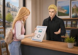 La visite comprend-elle ~ ?のイラスト