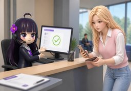 Recevrai-je ~ ?のイラスト