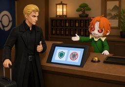Avez-vous une option sans ~ ?のイラスト