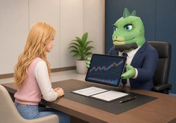 증권사のイラスト