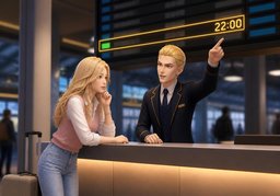 Y a-t-il ~ sur ~ ?のイラスト