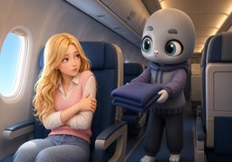 J'ai froid.のイラスト