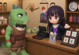 En quelle monnaie doit-on ~ ?のイラスト