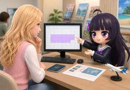 Combien de temps à l'avance dois-je ~ ?のイラスト