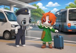 Avez-vous ~ depuis l'aéroport ?のイラスト