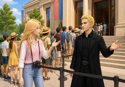 Est-ce que ~ est souvent fréquenté ?のイラスト