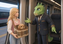 Les animaux de compagnie sont-ils admis à ~ ?のイラスト