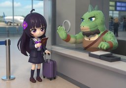Je ne peux pas entrer dans ~.のイラスト