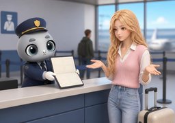 Pouvez-vous entrer dans ~ ?のイラスト