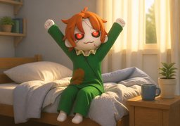 기지개のイラスト