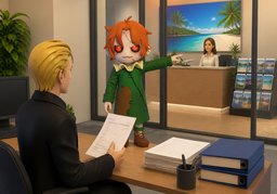 Envoyez la facture à ~.のイラスト