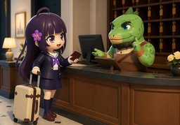 J'ai une réservation pour ~.のイラスト