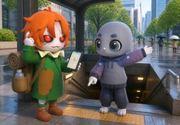 Est-ce loin d'ici ?のイラスト