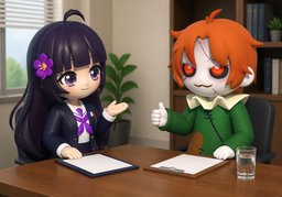 Puis-je répondre en ~ ?のイラスト
