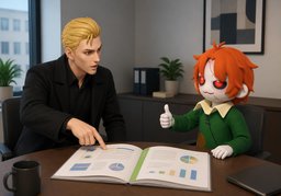Faut-il ~ dans le rapport ?のイラスト