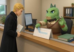 Pouvez-vous reporter la date de ~ ?のイラスト