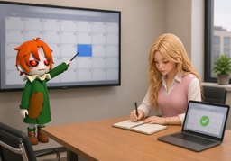 Fixons la date limite au ~.のイラスト