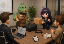 Qui apporte ~.のイラスト