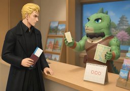 J'ai une escale de ~.のイラスト