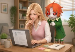 Je mets à jour ~.のイラスト
