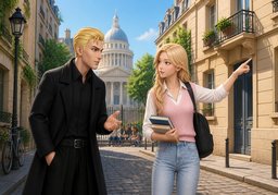 Vous habitez où ?のイラスト