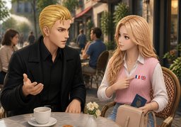 Vous parlez quelles ~ ?のイラスト