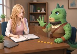 Combien de crédits vaut ~ ?のイラスト