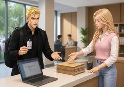 Puis-je travailler sans ~ ?のイラスト