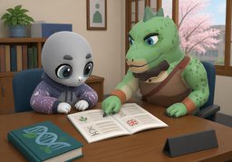 En quelle langue est enseigné ~ ?のイラスト