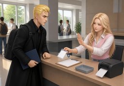 Y a-t-il ~ à payer ?のイラスト