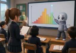 Quelle est la moyenne de la classe pour ~ ?のイラスト