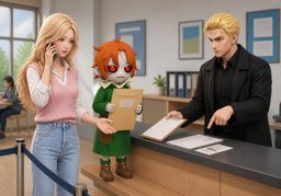 Puis-je mandater quelqu'un pour ~ ?のイラスト
