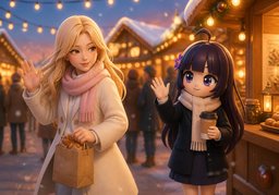 Frohe Feiertage!のイラスト