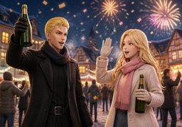 Frohes Neues Jahr!のイラスト