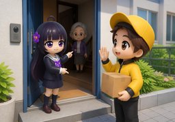 Grüßen Sie bitte ~.のイラスト