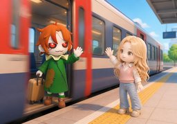 Tschüss!のイラスト