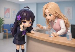 Ich muss ~ absagen.のイラスト